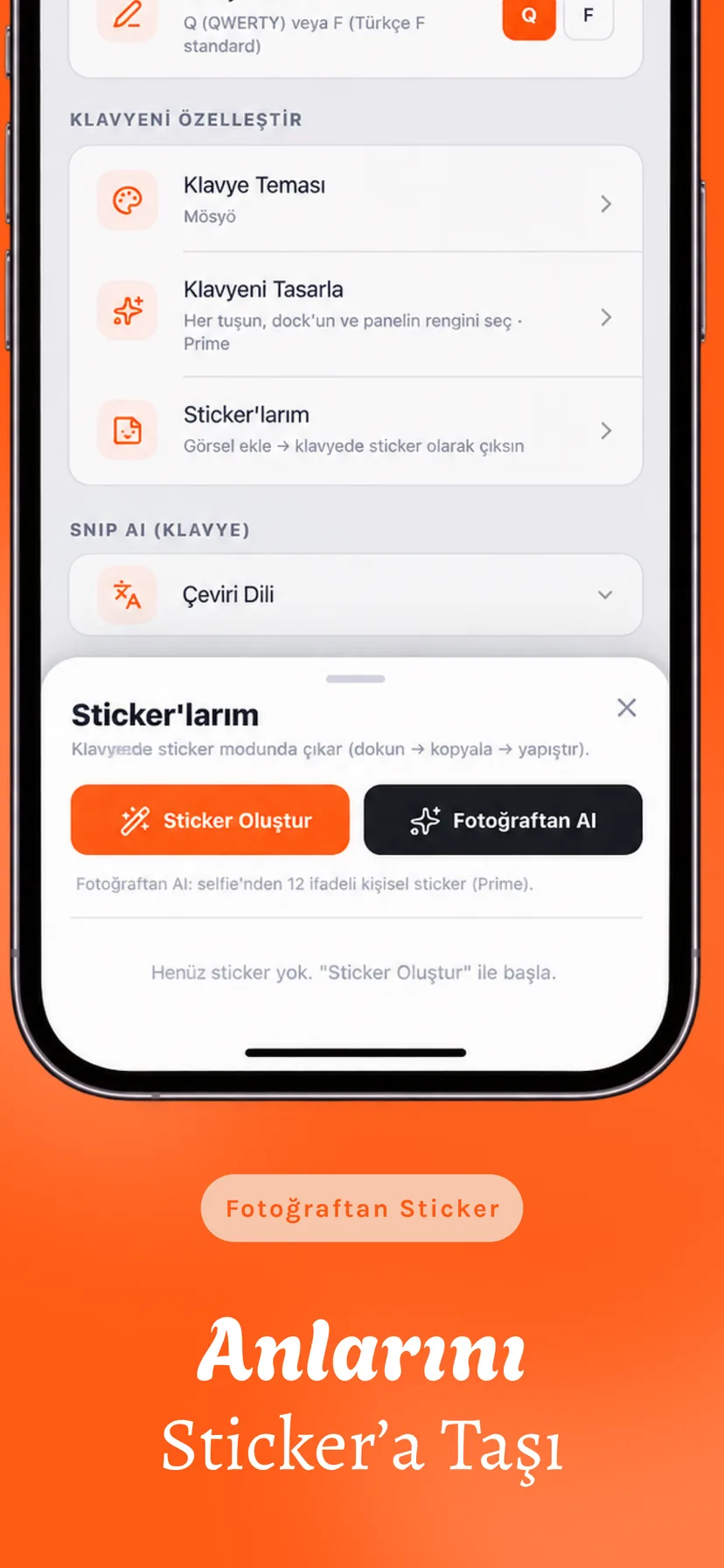 Fotoğraftan sticker
